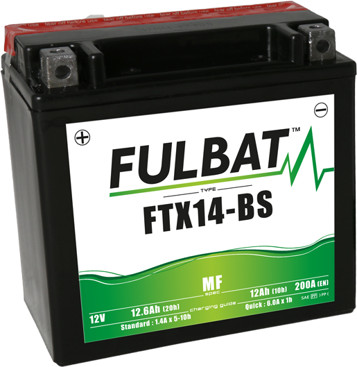 Fulbat FTX14-BS karbantartásmentes motorkerékpár-akkumulátor (savas), 1, nordicamoto.ro