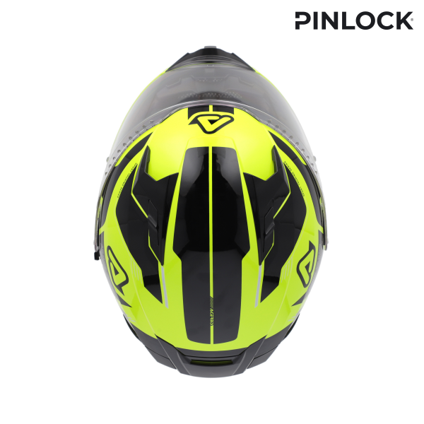 Acerbis X-way Graphic teljes arcú sisak, fluoreszkáló sárga/fekete, M-es méret, 9, nordicamoto.ro