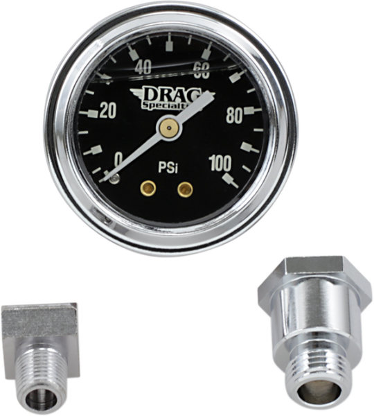1-3/4(r) Deluxe Liquid-filled Oil Gauge Kit Black, 2, nordicamoto.ro