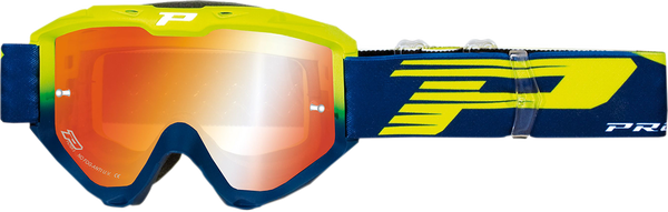 3450fl Riot Mx Goggles Blue, Hi-vis, Yellow, 1, nordicamoto.ro