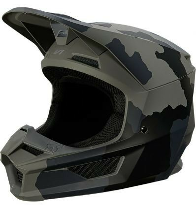 Casca Copii Fox V1 Trev Black/Camo M, 1, nordicamoto.ro