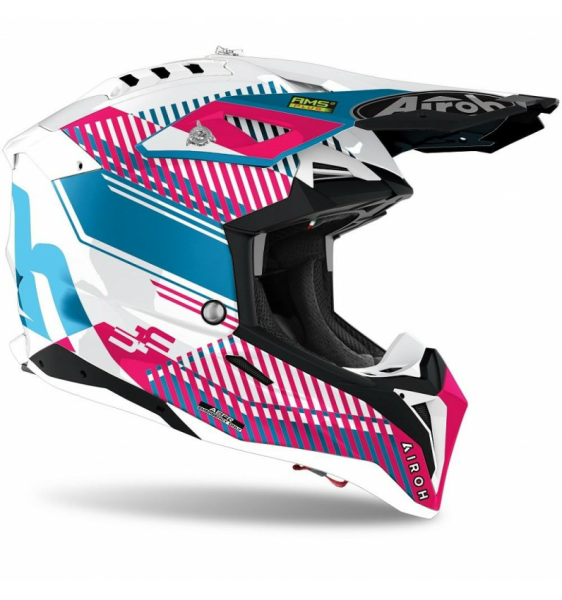 Casca Airoh Aviator 3 Wave Pink Gloss Chrome L +, 2, nordicamoto.ro