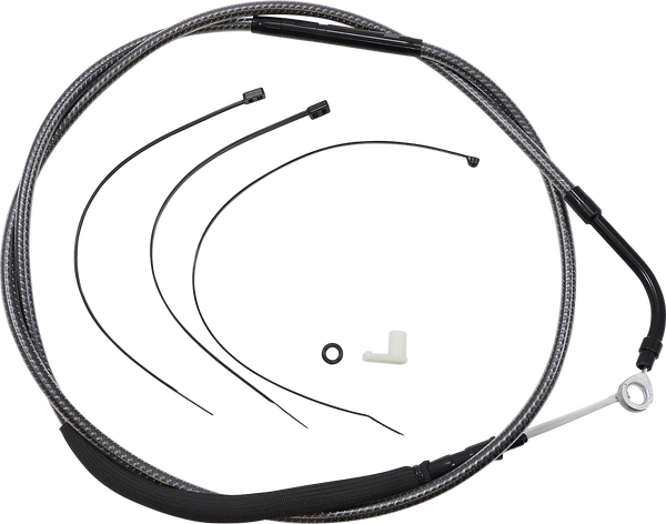 High-efficiency Polished Karbonfibr Clutch Cable Silver, 1, nordicamoto.ro