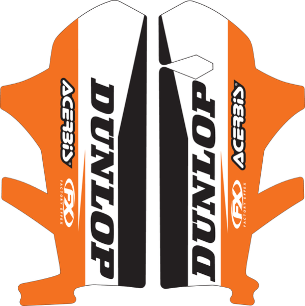Lower Fork Guard Graphics Black, Orange, White, 1, nordicamoto.ro