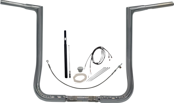 1-1/4(r) Ez Install Flat Top Handlebar Kit Silver, 1, nordicamoto.ro