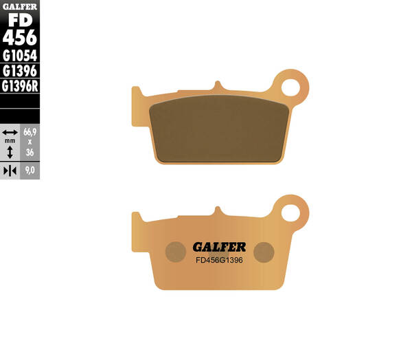 Beta 250-525RR Galfer szinterezett fém hátsó fékbetétek, 1, nordicamoto.ro