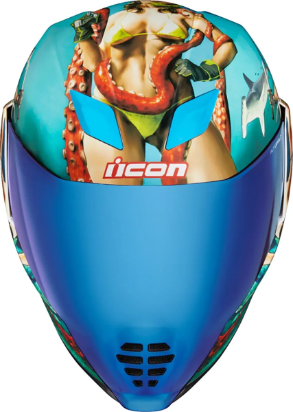 Casca Icon Airflite Pleasuredome4 sisak – kék, L-es méret, 11, nordicamoto.ro