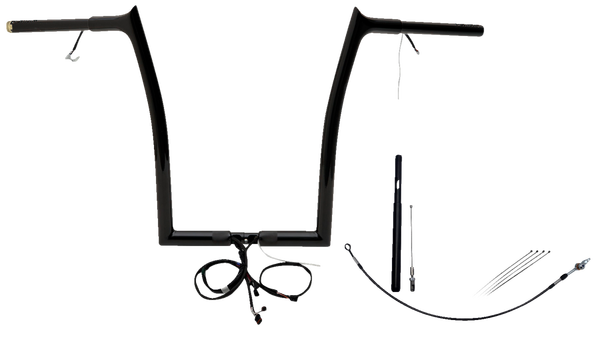 Plug & Play Ez Install 1-1/4(r) Pointed Top Handlebar Kit Black, 1, nordicamoto.ro