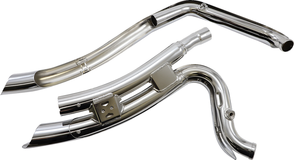 Speedster Swept Short Exhaust System Chrome, 2, nordicamoto.ro