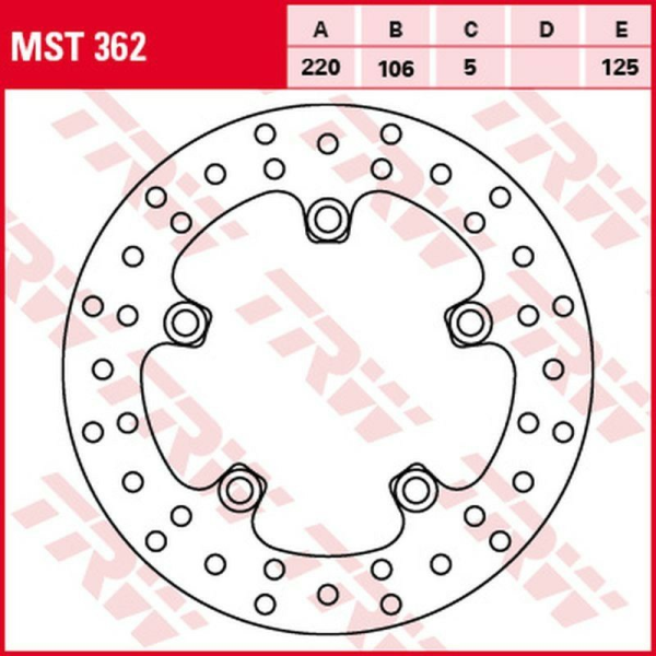 Disc frana spate TRW YAMAHA YZF R6 '03 -/ MT-10 '16 -/YZF R1 '03 -, 1, nordicamoto.ro