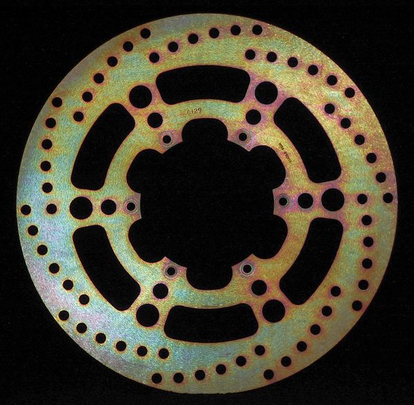 Round D-series Fixed Offroad Brake Rotor Gold, Stainless Steel, 1, nordicamoto.ro