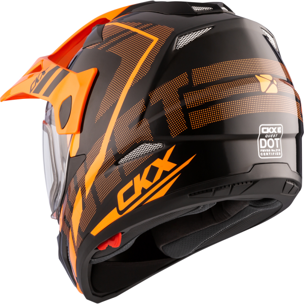 CKX QUEST RSV Moosek sisak elektromos napellenzővel, narancssárga, XS, 6, nordicamoto.ro