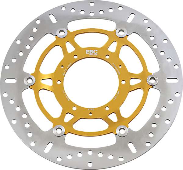 Md Series Pro-lite Contour X Brake Rotor Polished Steel, Yellow, 1, nordicamoto.ro