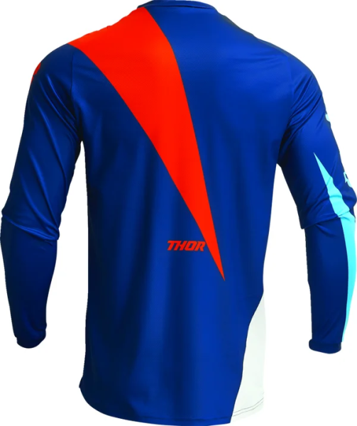 Tricou Thor Sector Edge Navy/Orange 3XL, 5, nordicamoto.ro