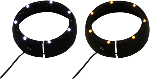 Passing Lamp Lighted Trim Rings Chrome, 1, nordicamoto.ro