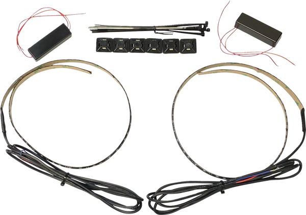 Dual Intensity Side Firing Auxiliary Led Strips Red, 2, nordicamoto.ro