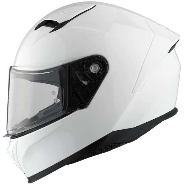 AMOQ FI100 Solid fehér M motoros sisak, 4, nordicamoto.ro