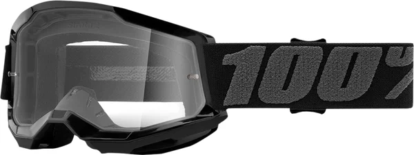 100% Youth Strata 2 Goggles Black  ONE SIZE, 1, nordicamoto.ro