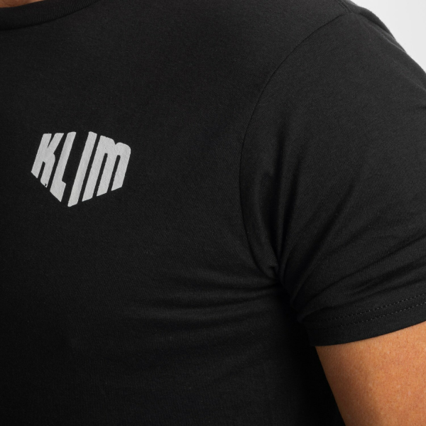 Tricou Klim Full Throttle Tri-blend Black - White, 8, nordicamoto.ro