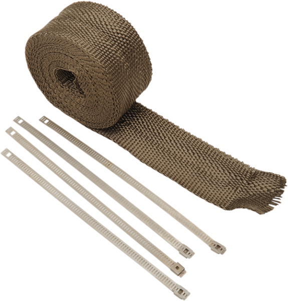 Lava Rock Exhaust Wrap Kit Silver, 2, nordicamoto.ro