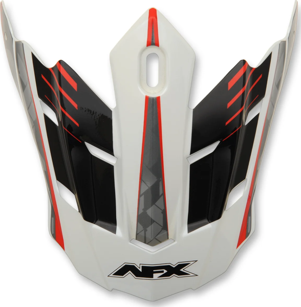 Fx-17 Factor Visor Peak Pearl White/red Red, White ONE SIZE, 1, nordicamoto.ro