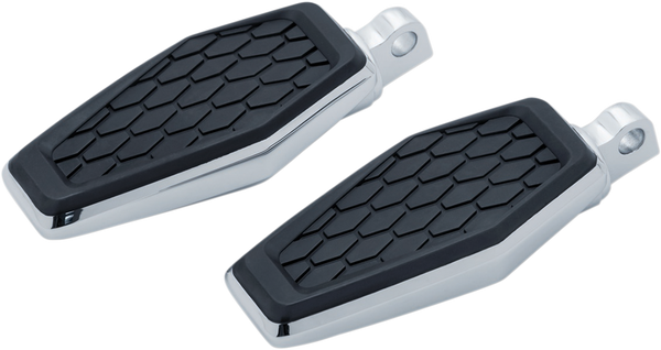 Hex Foot Pegs Black, Chrome, 3, nordicamoto.ro