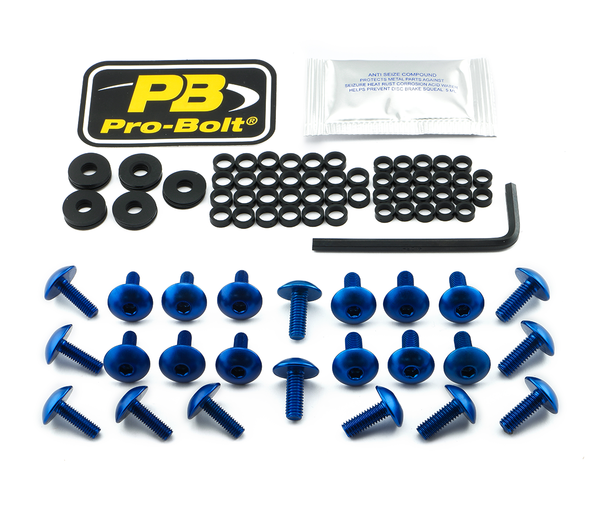 Fairing Bolt Kit For Kawasaki Blue, 1, nordicamoto.ro