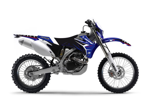 Graphics Kit With Seat Cover Black, Blue, White, 3, nordicamoto.ro