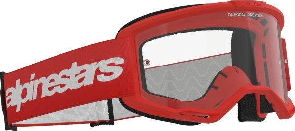 Alpinestars Vision 3 Wordmark piros síszemüveg, 1, nordicamoto.ro
