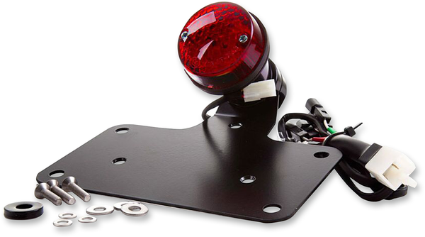 Led Retro Taillight Anodized Black, 1, nordicamoto.ro