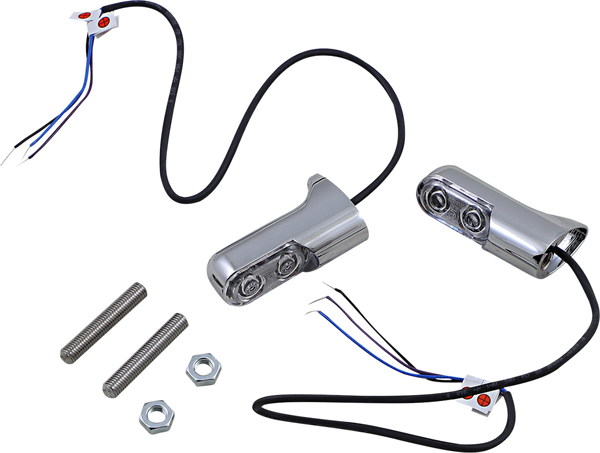 Bolt-on Turn Signals With Power Leds Chrome, 2, nordicamoto.ro