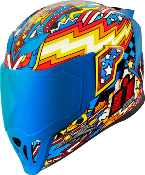 Casca Icon Airflite Fly Boy Red/Yellow/Blue XS, 1, nordicamoto.ro