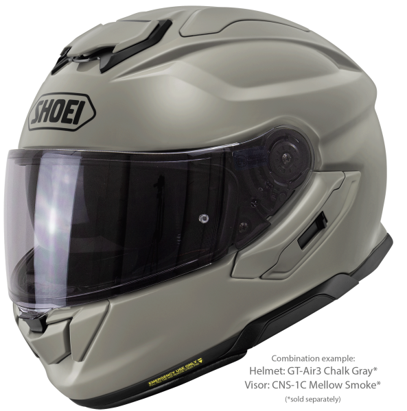 SHOEI GT-AIR3 teljes arcú sisak, krétaszürke, S méret, 4, nordicamoto.ro