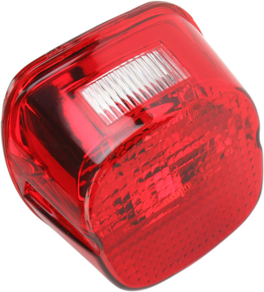 Laydown Taillight Lens With Top Tag Window Red, 2, nordicamoto.ro