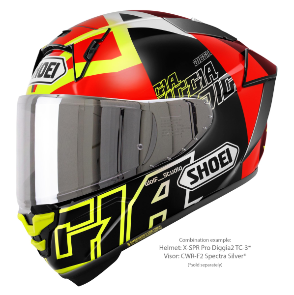 Casca Integrala SHOEI X-SPR PRO DIGGIA2 TC-3 Negru/Rosu/Galben L, 4, nordicamoto.ro