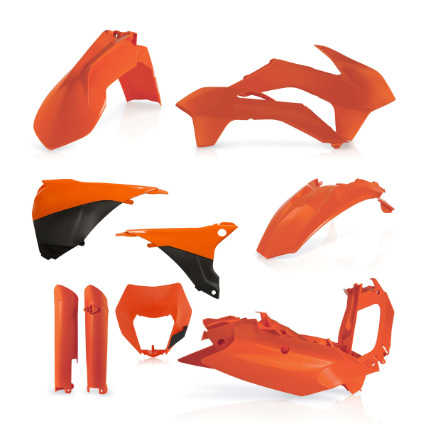 Acerbis teljes műanyag készlet a KTM EXC/EXC-F 14'-15' modellekhez, fekete, 7, nordicamoto.ro