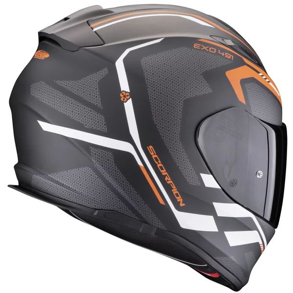 SCORPION EXO-491 KRIPTA teljes arcú sisak, fehér/fekete, XL, 6, nordicamoto.ro