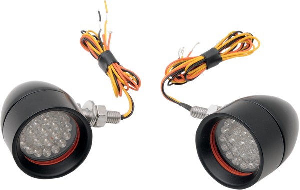 Mini Bullet Led Turn Signals Black, 1, nordicamoto.ro