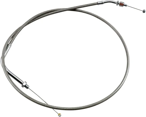 Armor Coat rozsdamentes acél fojtószelep-/alapjárati kábel cruiser motorkerékpárokhoz – Silver Standard modell, 1, nordicamoto.ro
