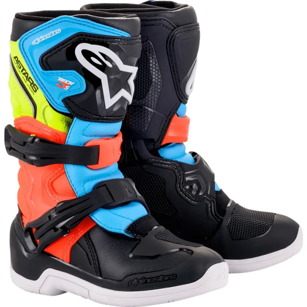 Cizme copii Alpinestars Tech 3S Black/Red/Yellow 13, 4, nordicamoto.ro