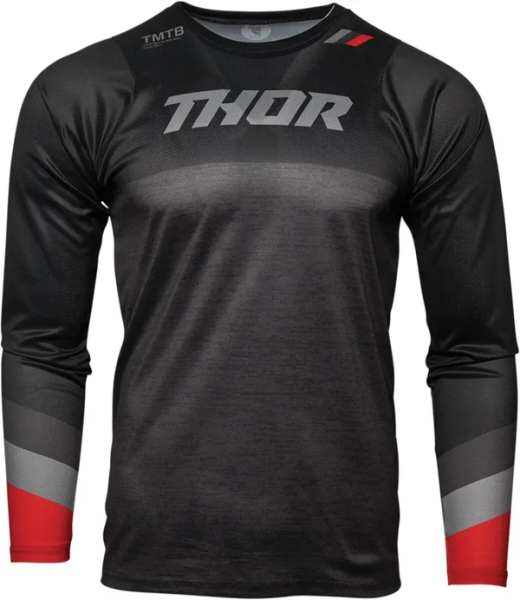 Tricou MTB Thor Assist Black/Gray/Red 2XL, 1, nordicamoto.ro