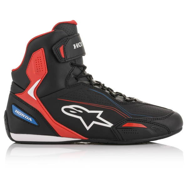 Alpinestars Faster-3 Honda Edition csizma, fekete/piros/kék, 43-as méret, 4, nordicamoto.ro