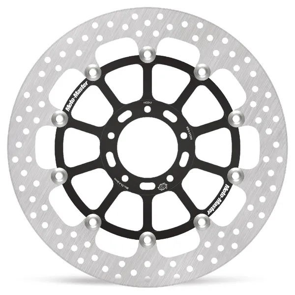 Halo sorozatú úszó rotor – fekete, ezüst, rozsdamentes acél, 1, nordicamoto.ro
