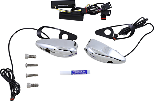 Probeam Road Glide Turn Signals Chrome, 1, nordicamoto.ro