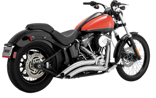 Big Radius Exhaust System Chrome, 3, nordicamoto.ro