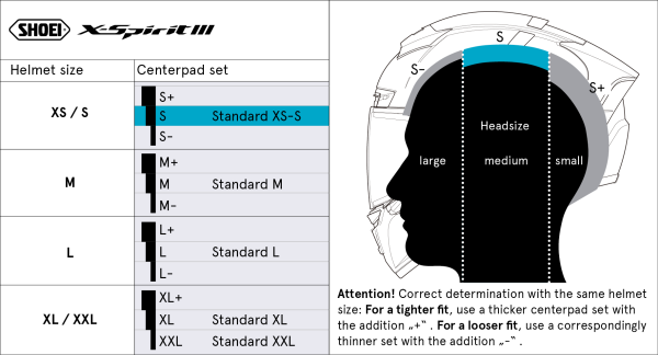 SHOEI XSPR3 Type-I L sisakbélés, 2, nordicamoto.ro