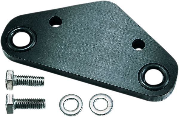 Machined Crankcase Block-off Plate Silver, 1, nordicamoto.ro