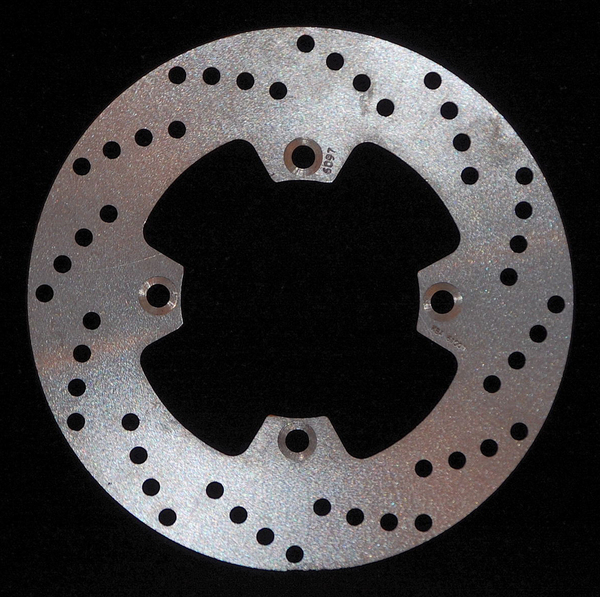 Round D-series Fixed Offroad Brake Rotor Silver, Stainless Steel, 1, nordicamoto.ro