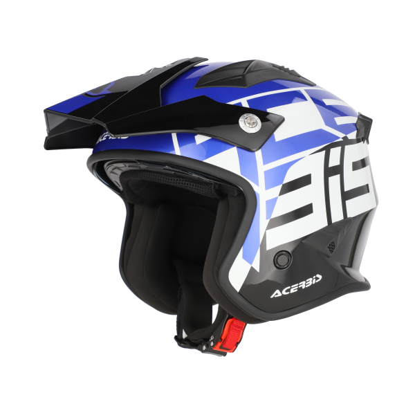 Acerbis Aria Sport Jet sisak – fekete/kék, M, 1, nordicamoto.ro