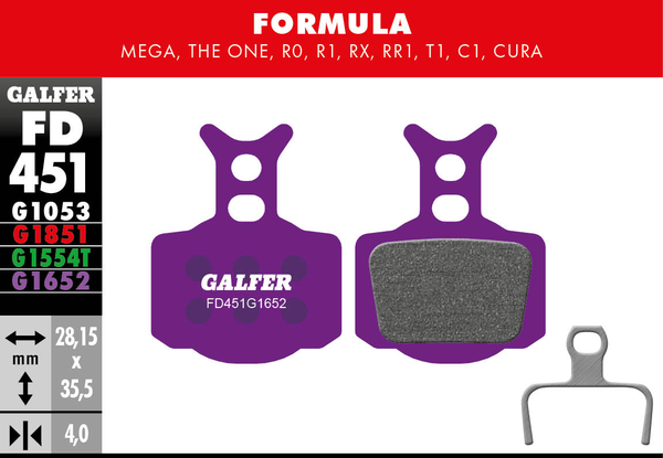 G1652 E-bike Brake Pads, 1, nordicamoto.ro
